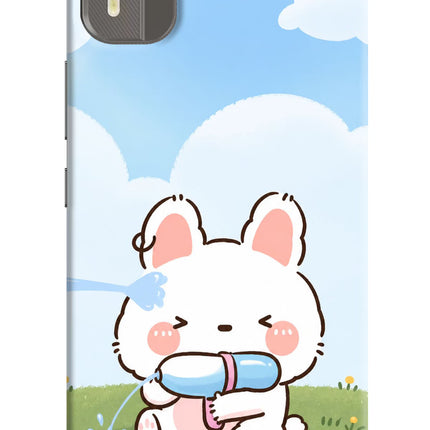 Bunny Treat Nokia C12/C12 Pro Hard Case Back Cover by Casekaro