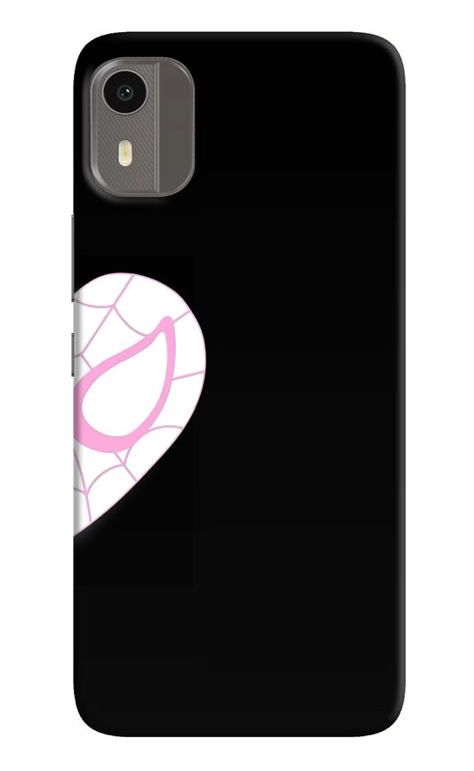Gwen Mask Nokia C12/C12 Pro Hard Case Back Cover by Casekaro