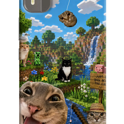 Minecraft Cat Chaos Nokia C12/C12 Pro Hard Case Back Cover by Casekaro