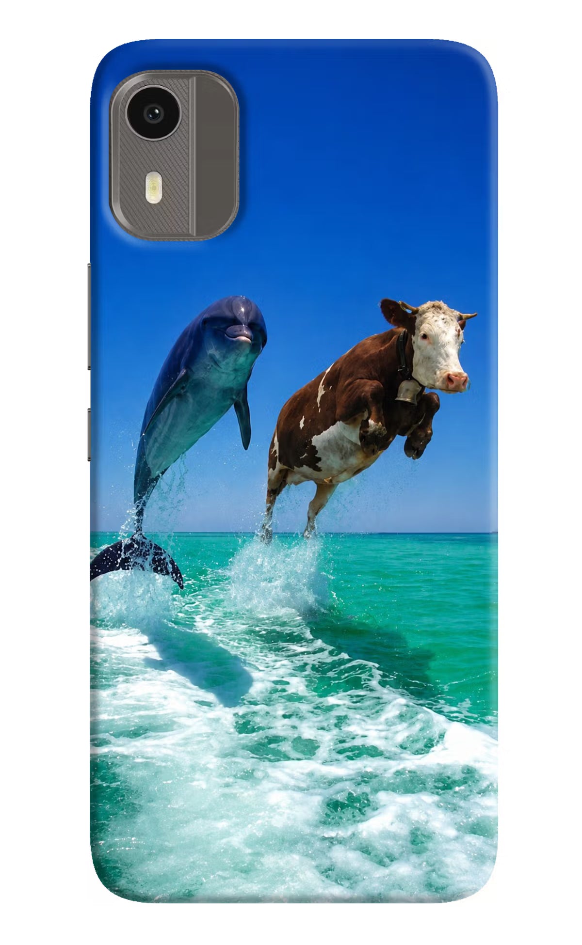 Dolphin vs Cow Nokia C12/C12 Pro Back Cover