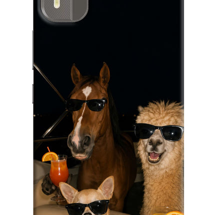 Party Squad Nokia C12/C12 Pro Hard Case Back Cover by Casekaro