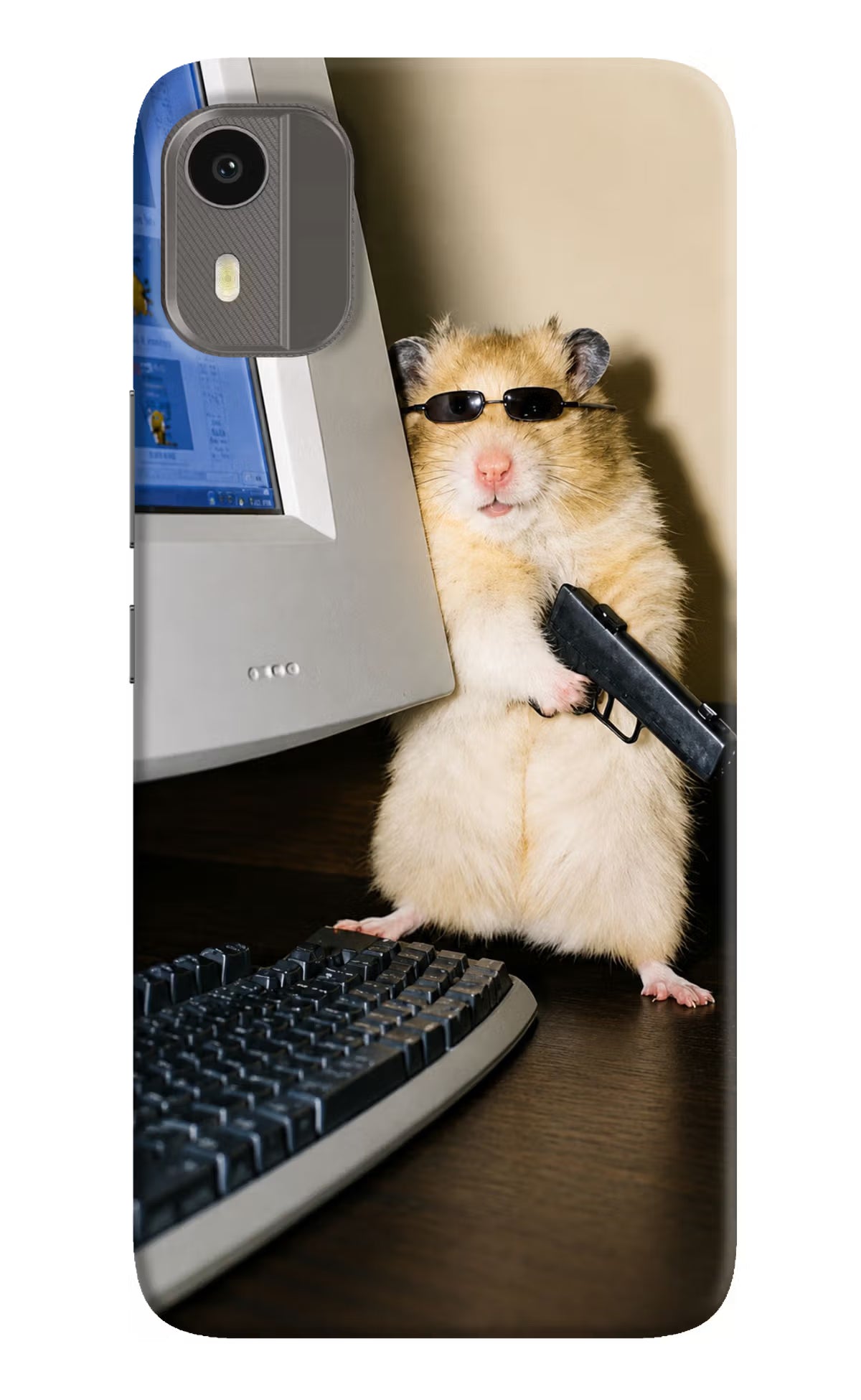Hacker Hamster Nokia C12/C12 Pro Back Cover