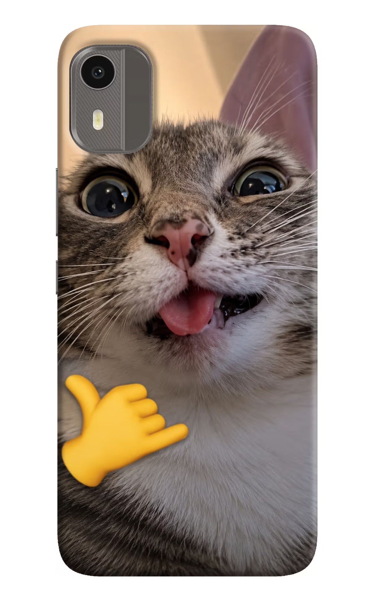 Silly Cat Call Nokia C12/C12 Pro Back Cover