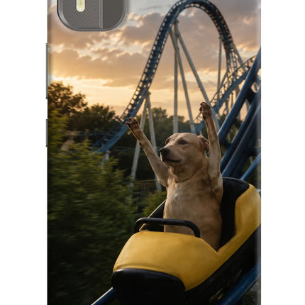 Rollercoaster Dog Nokia C12/C12 Pro Hard Case Back Cover by Casekaro