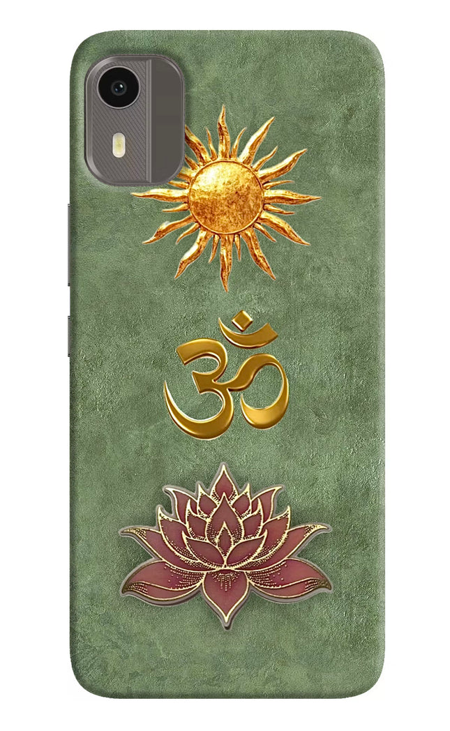 Om & Lotus Nokia C12/C12 Pro Back Cover