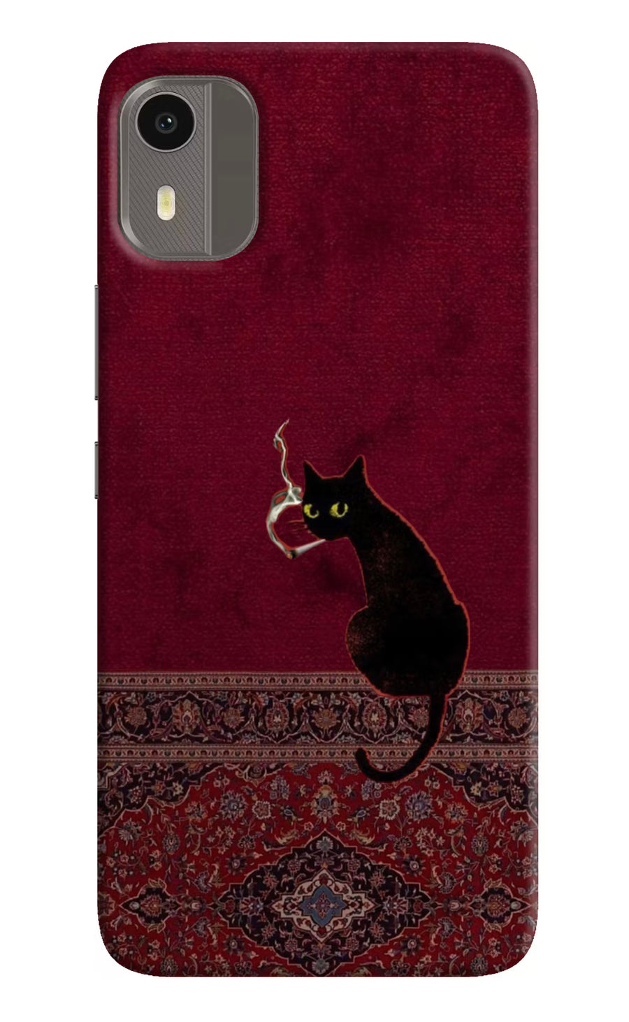 Midnight Cat Nokia C12/C12 Pro Back Cover, Hard case