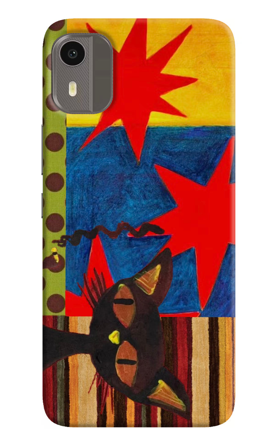 Pop Cat Nokia C12/C12 Pro Back Cover, Hard case