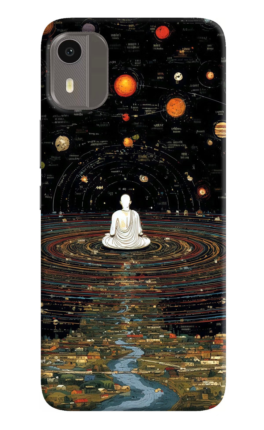Space Monk Nokia C12/C12 Pro Back Cover, Hard case