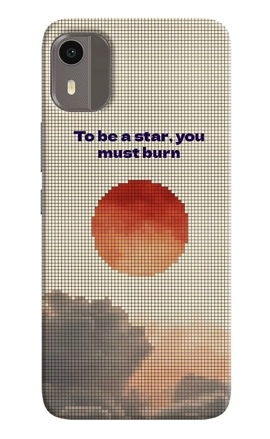Pixel Sun Nokia C12/C12 Pro Back Cover, Hard case