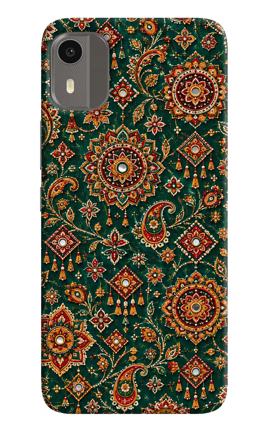Green Pataka Nokia C12/C12 Pro Back Cover, Hard case
