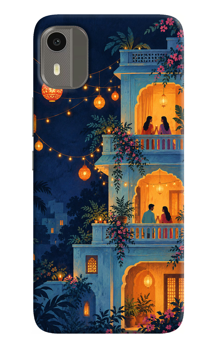 Balcony Glow Nokia C12/C12 Pro Back Cover, Hard case