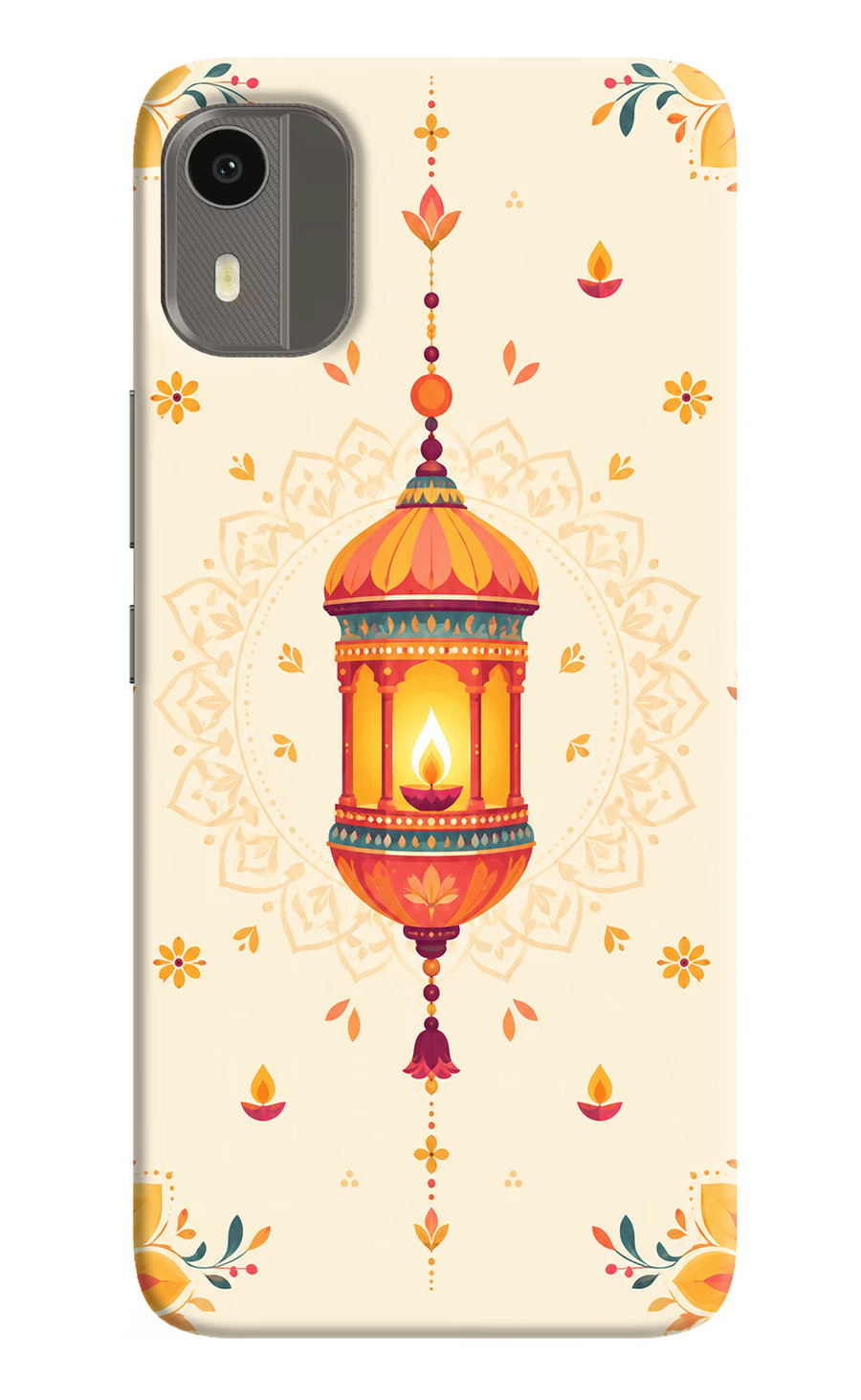 Golden Lantern Nokia C12/C12 Pro Back Cover, Hard case
