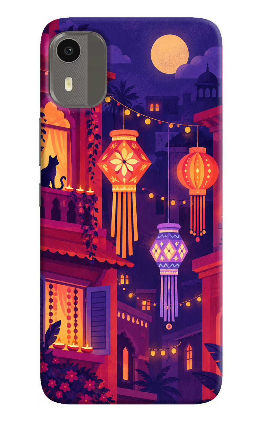 Lantern Lane Nokia C12/C12 Pro Back Cover, Hard case