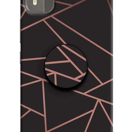 Geometric Pattern Nokia C12/C12 Pro Pop Case by Casekaro