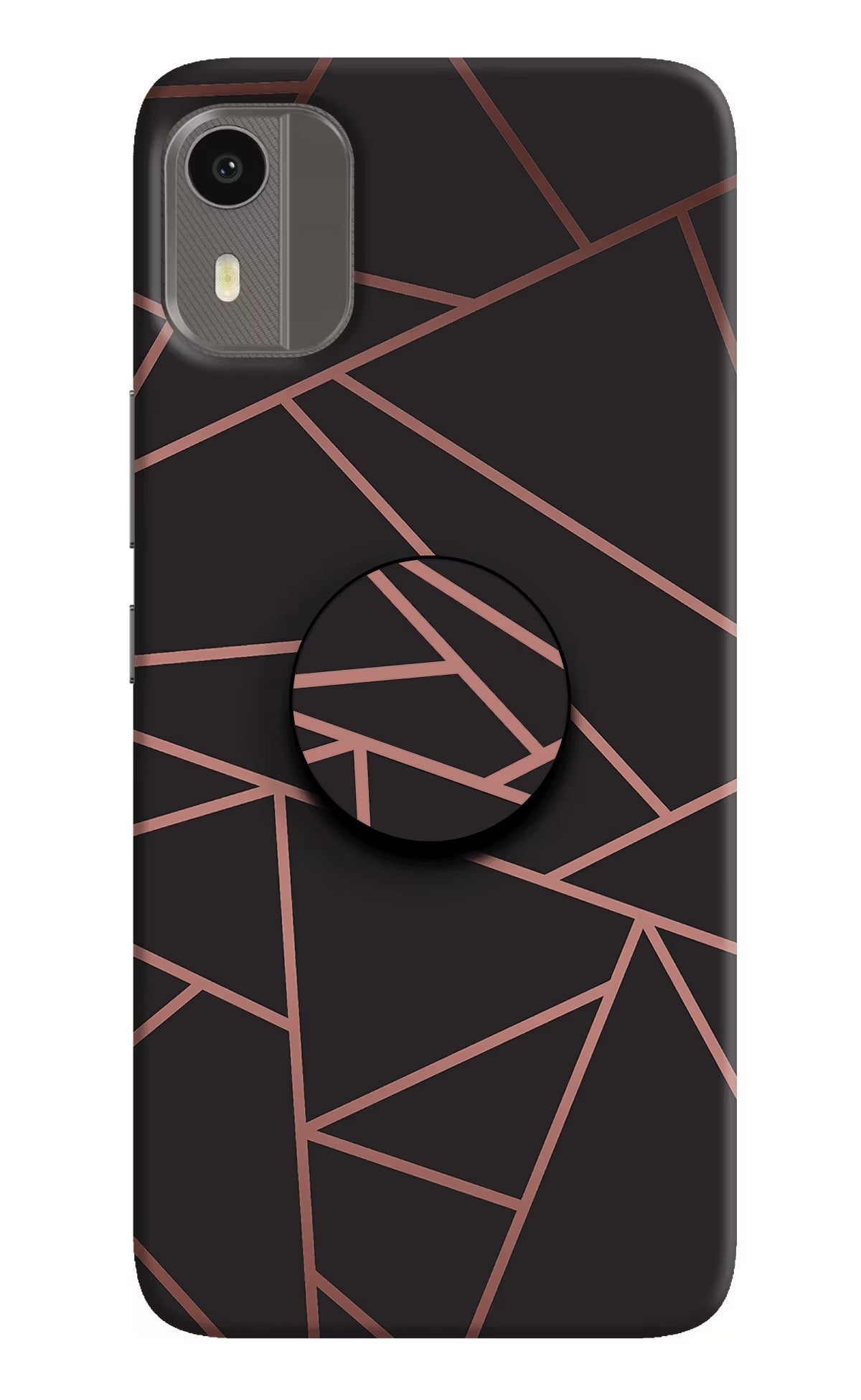 Geometric Pattern Nokia C12/C12 Pro Pop Case by Casekaro