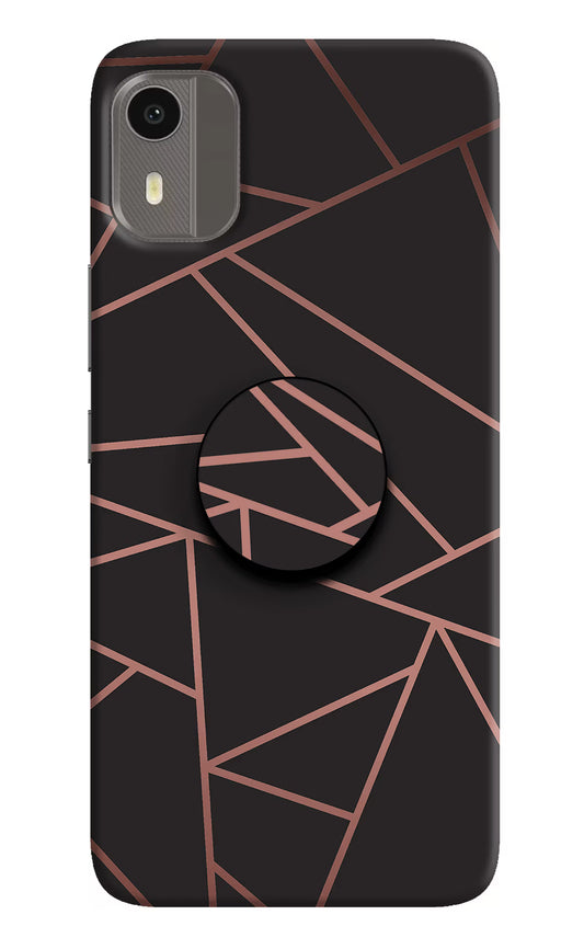 Geometric Pattern Nokia C12/C12 Pro Pop Case by Casekaro