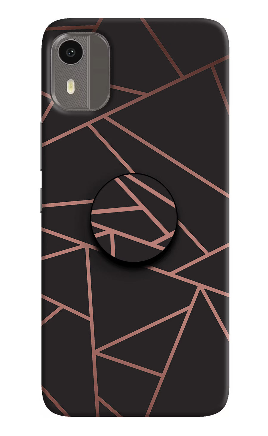 Geometric Pattern Nokia C12/C12 Pro Pop Case, Hard case