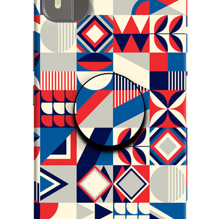 Colorful Pattern Nokia C12/C12 Pro Pop Case by Casekaro