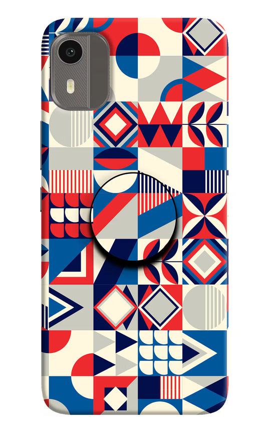 Colorful Pattern Nokia C12/C12 Pro Pop Case by Casekaro