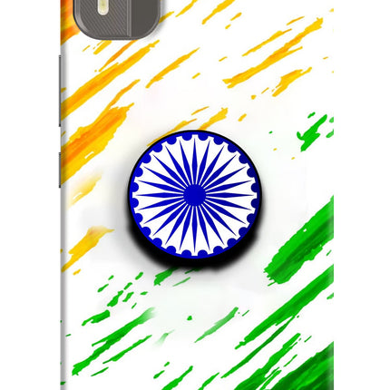Indian Flag Ashoka Chakra Nokia C12/C12 Pro Pop Case by Casekaro