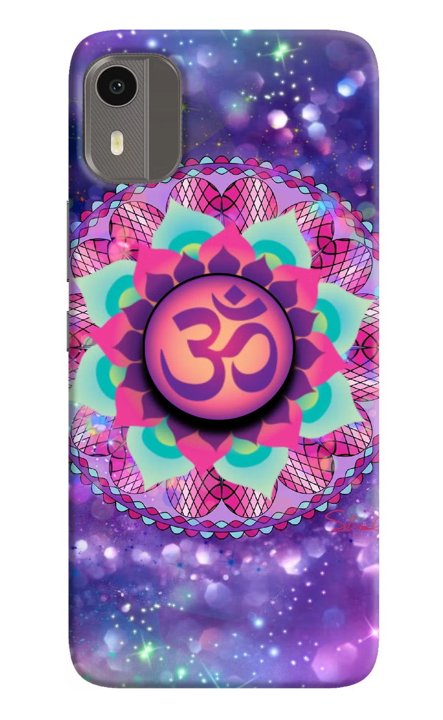 Om Purple Nokia C12/C12 Pro Pop Case, Hard case