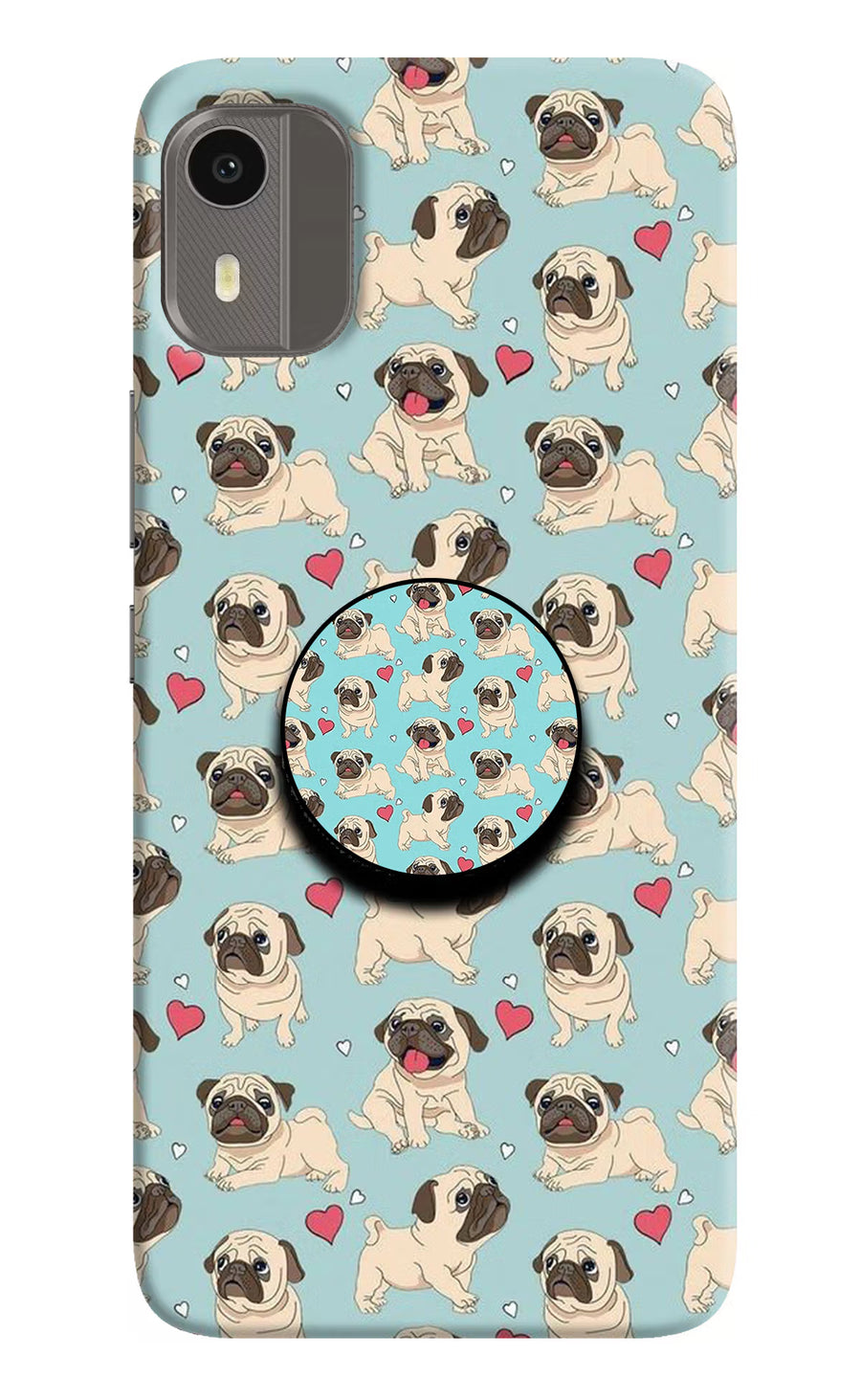 Pug Dog Nokia C12/C12 Pro Pop Case, Hard case