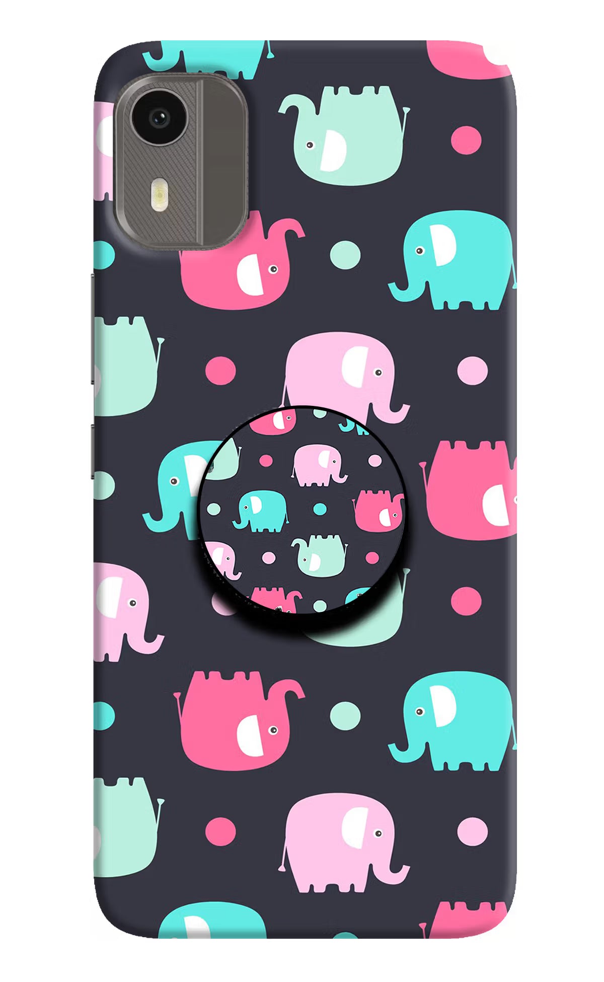 Baby Elephants Nokia C12/C12 Pro Pop Case by Casekaro