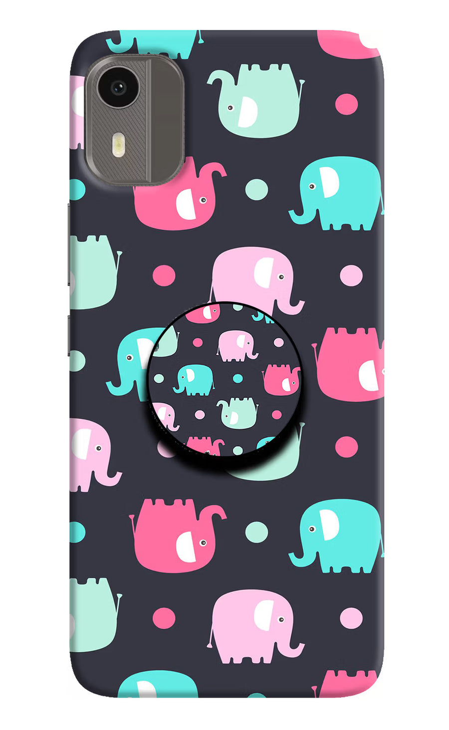 Baby Elephants Nokia C12/C12 Pro Pop Case, Hard case