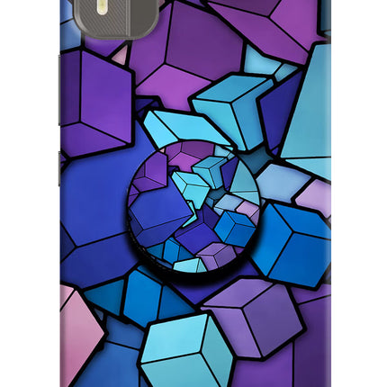 Cubic Abstract Nokia C12/C12 Pro Pop Case by Casekaro