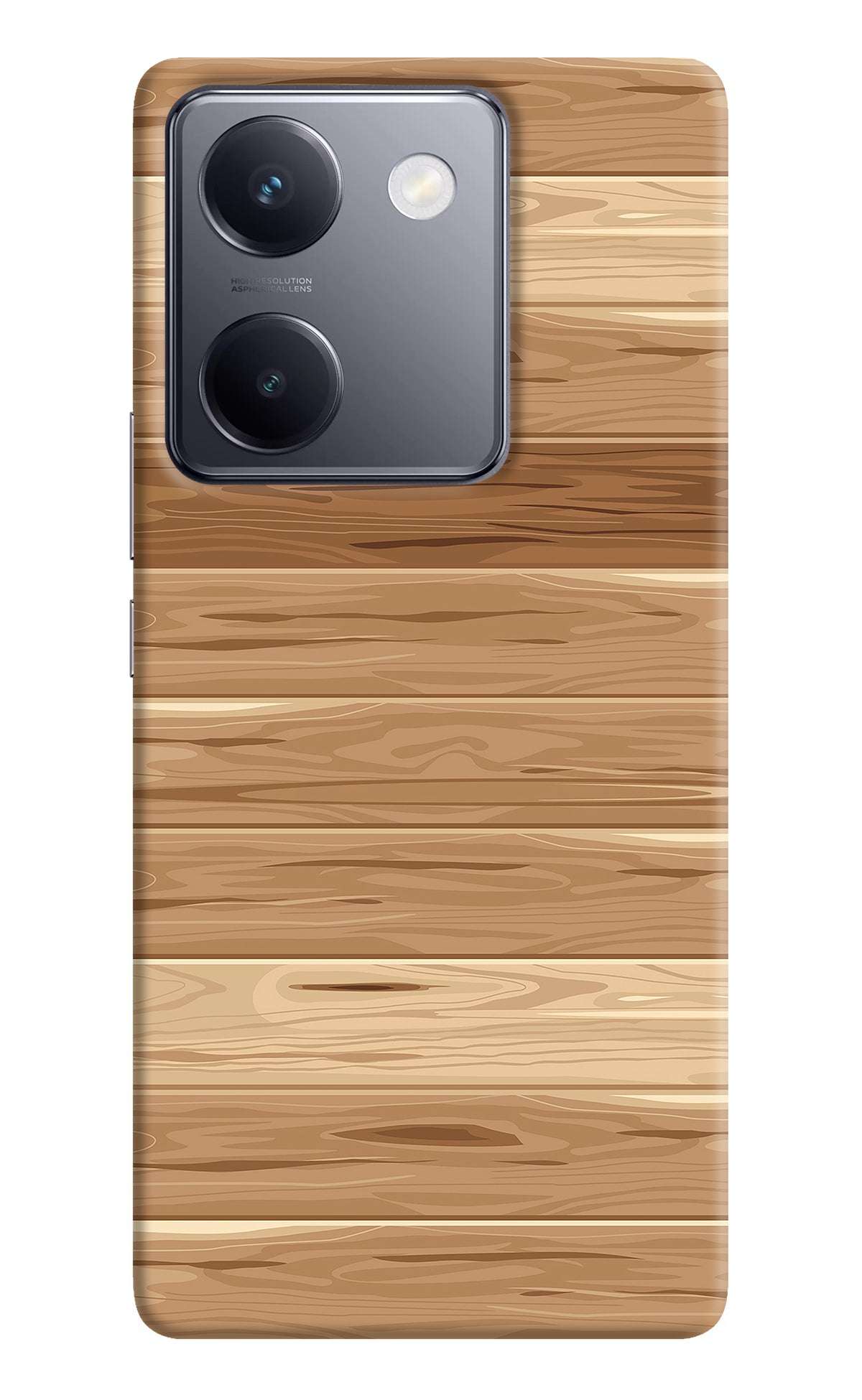 Wooden Vector Vivo Y200 Pro Back Cover