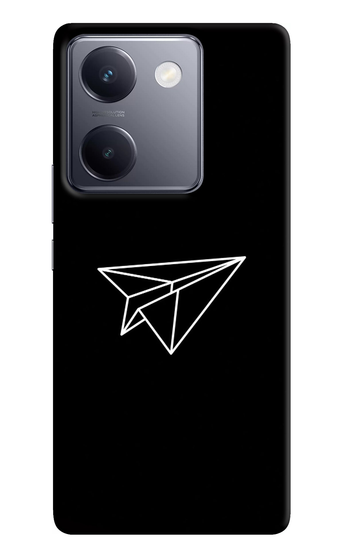 Paper Plane White Vivo Y200 Pro Back Cover