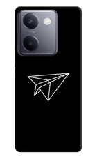 Paper Plane White Vivo Y200 Pro Hard Case Back Cover by Casekaro