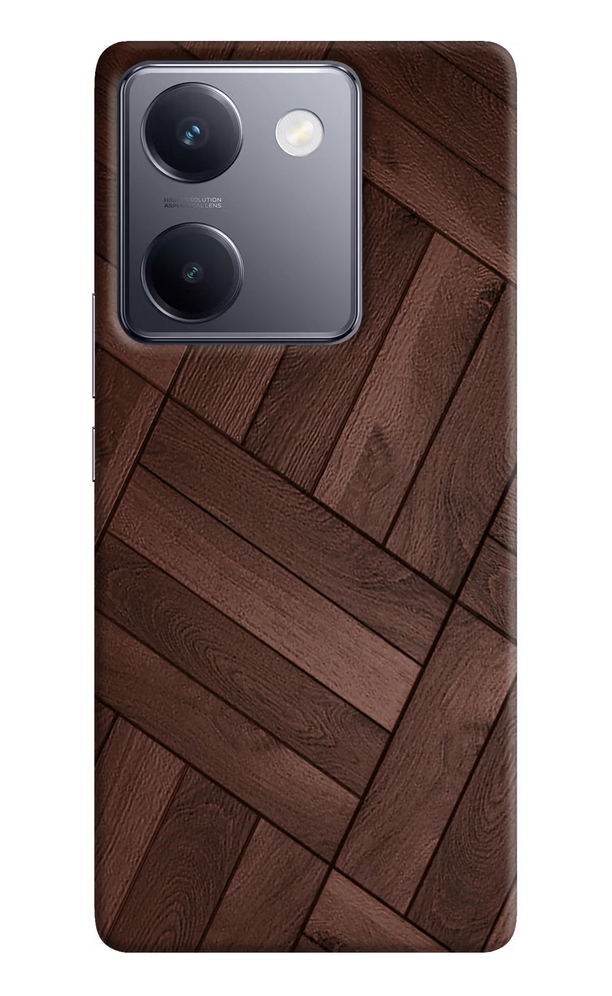 Wooden Texture Design Vivo Y200 Pro Hard Case Back Cover by Casekaro