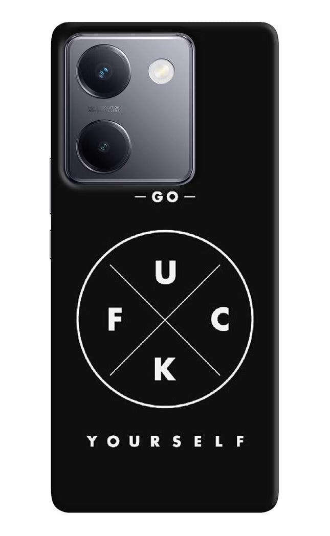 Go Fuck Yourself Vivo Y200 Pro Hard Case Back Cover by Casekaro