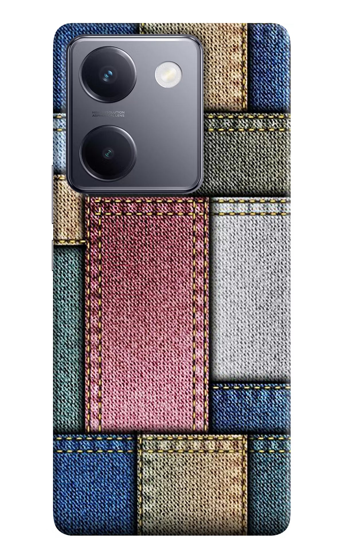 Multicolor Jeans Vivo Y200 Pro Hard Case Back Cover by Casekaro
