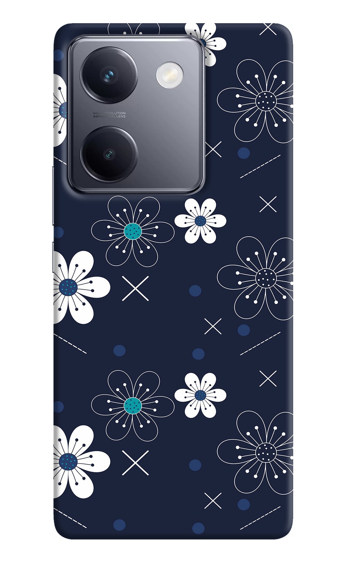 Flowers Vivo Y200 Pro Back Cover