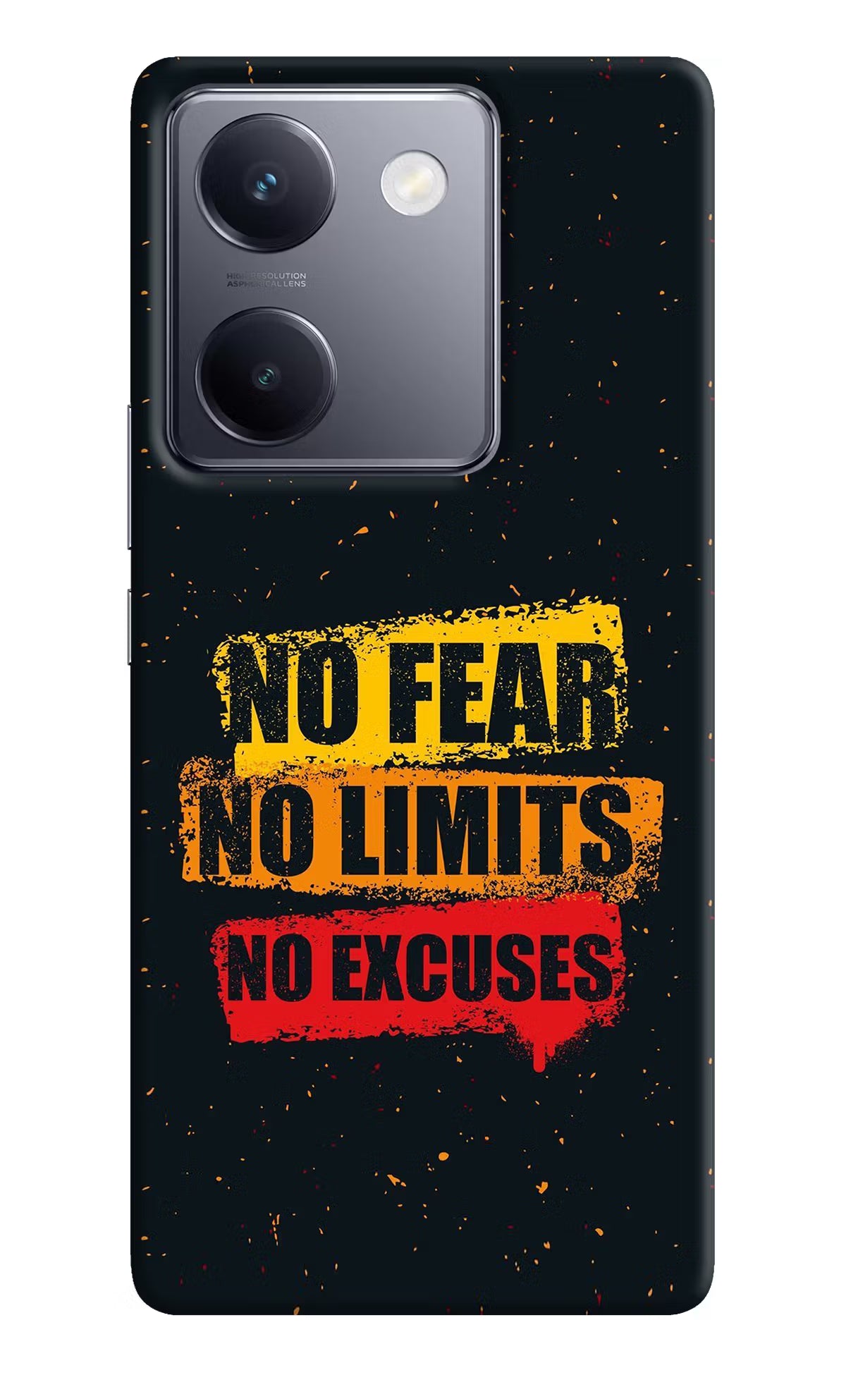 No Fear No Limits No Excuse Vivo Y200 Pro Hard Case Back Cover by Casekaro