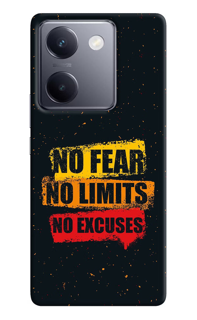 No Fear No Limits No Excuse Vivo Y200 Pro Hard Case Back Cover by Casekaro