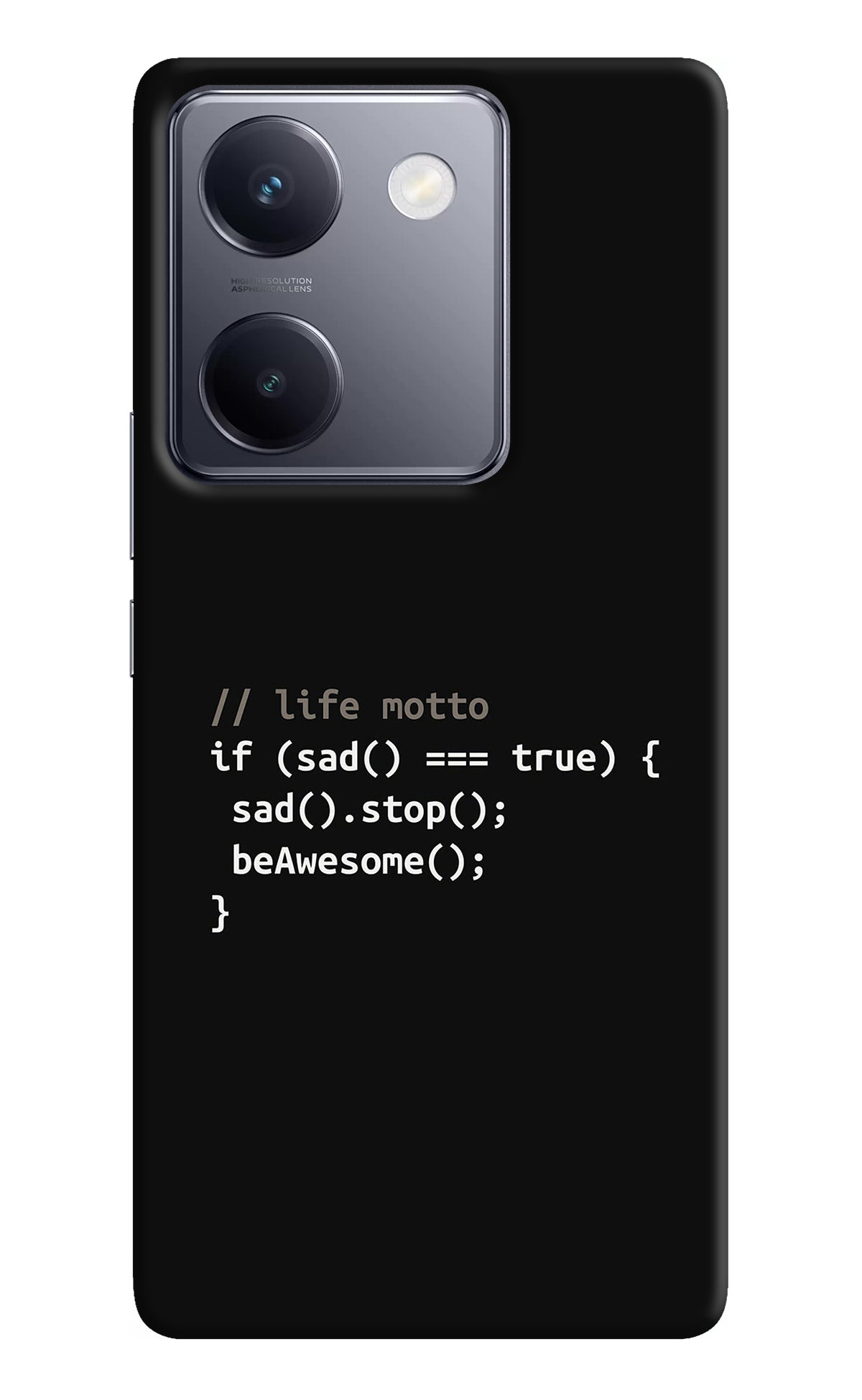 Life Motto Code Vivo Y200 Pro Back Cover