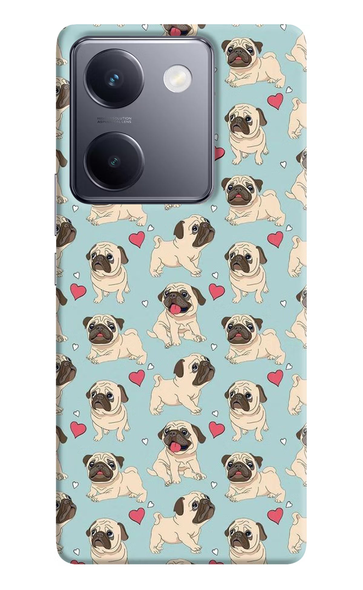 Pug Dog Vivo Y200 Pro Hard Case Back Cover by Casekaro