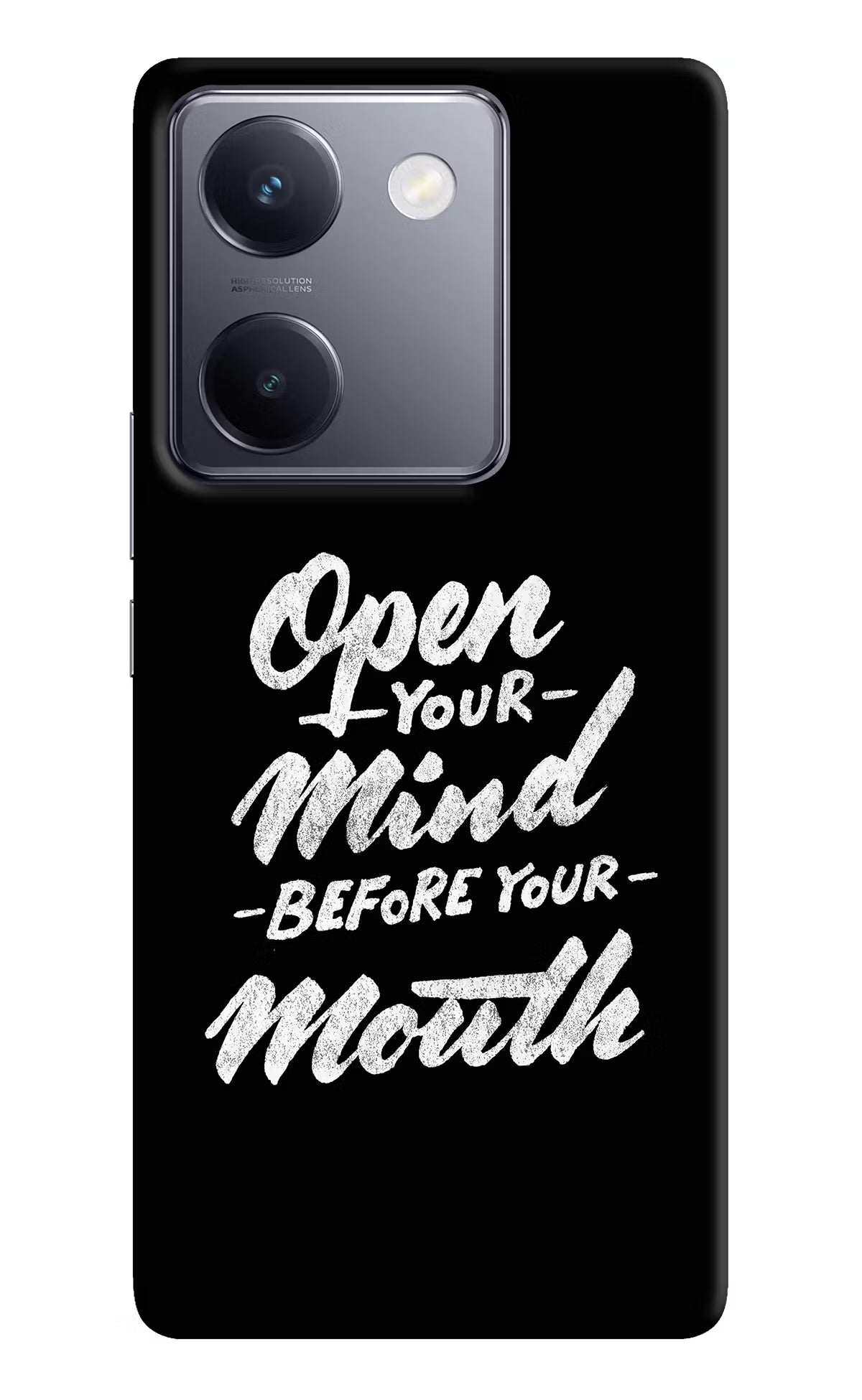 Open Your Mind Before Your Mouth Vivo Y200 Pro Hard Case Back Cover by Casekaro