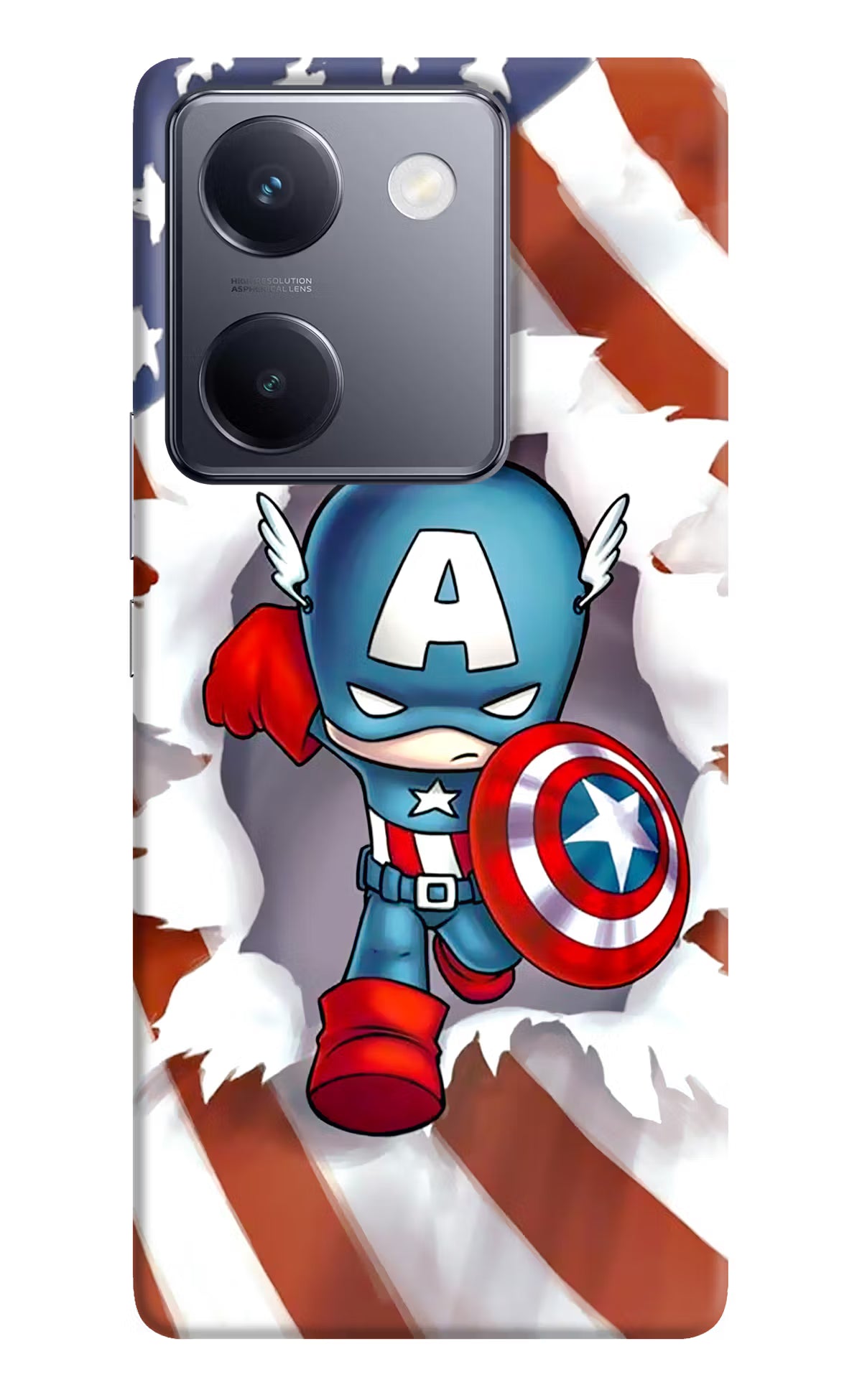Captain America Vivo Y200 Pro Hard Case Back Cover by Casekaro