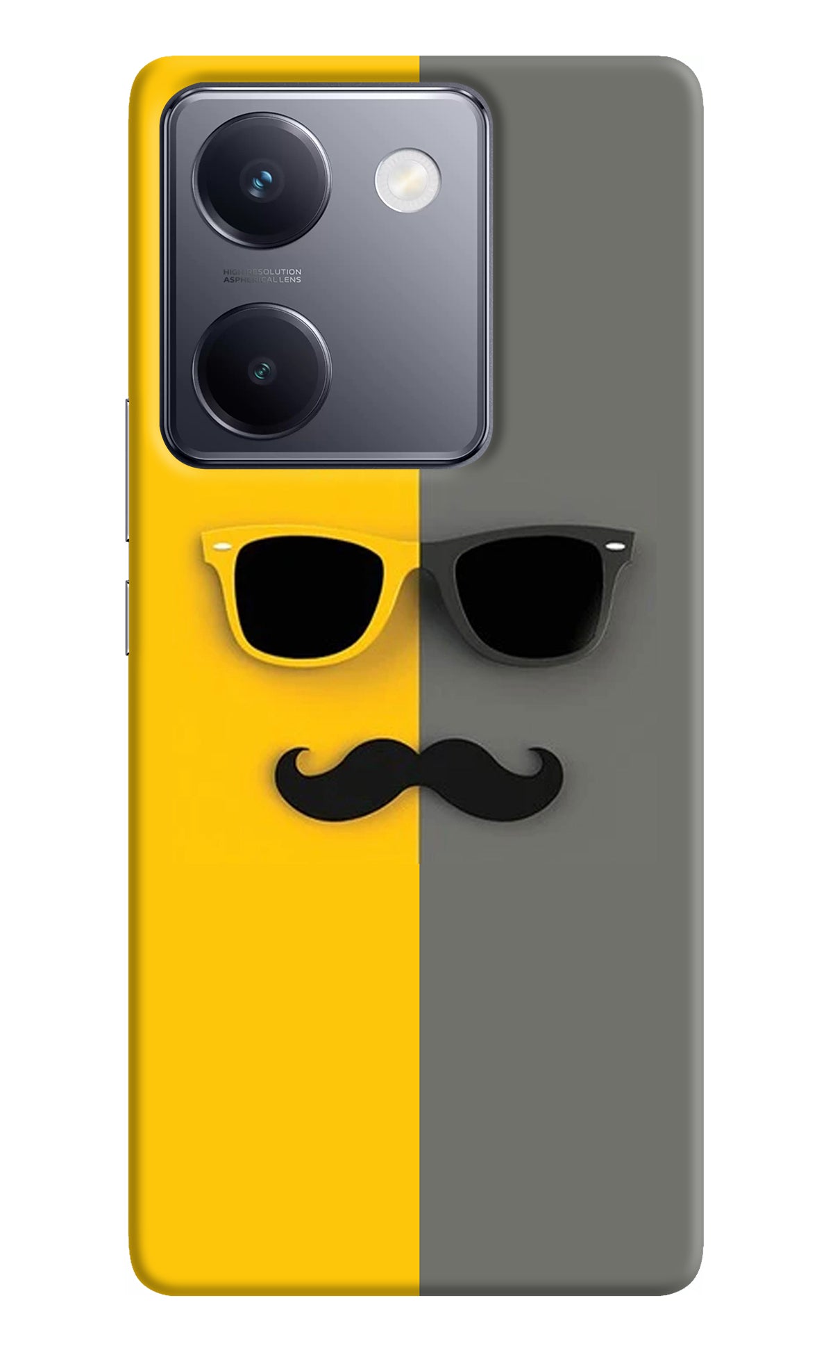 Sunglasses with Mustache Vivo Y200 Pro Back Cover