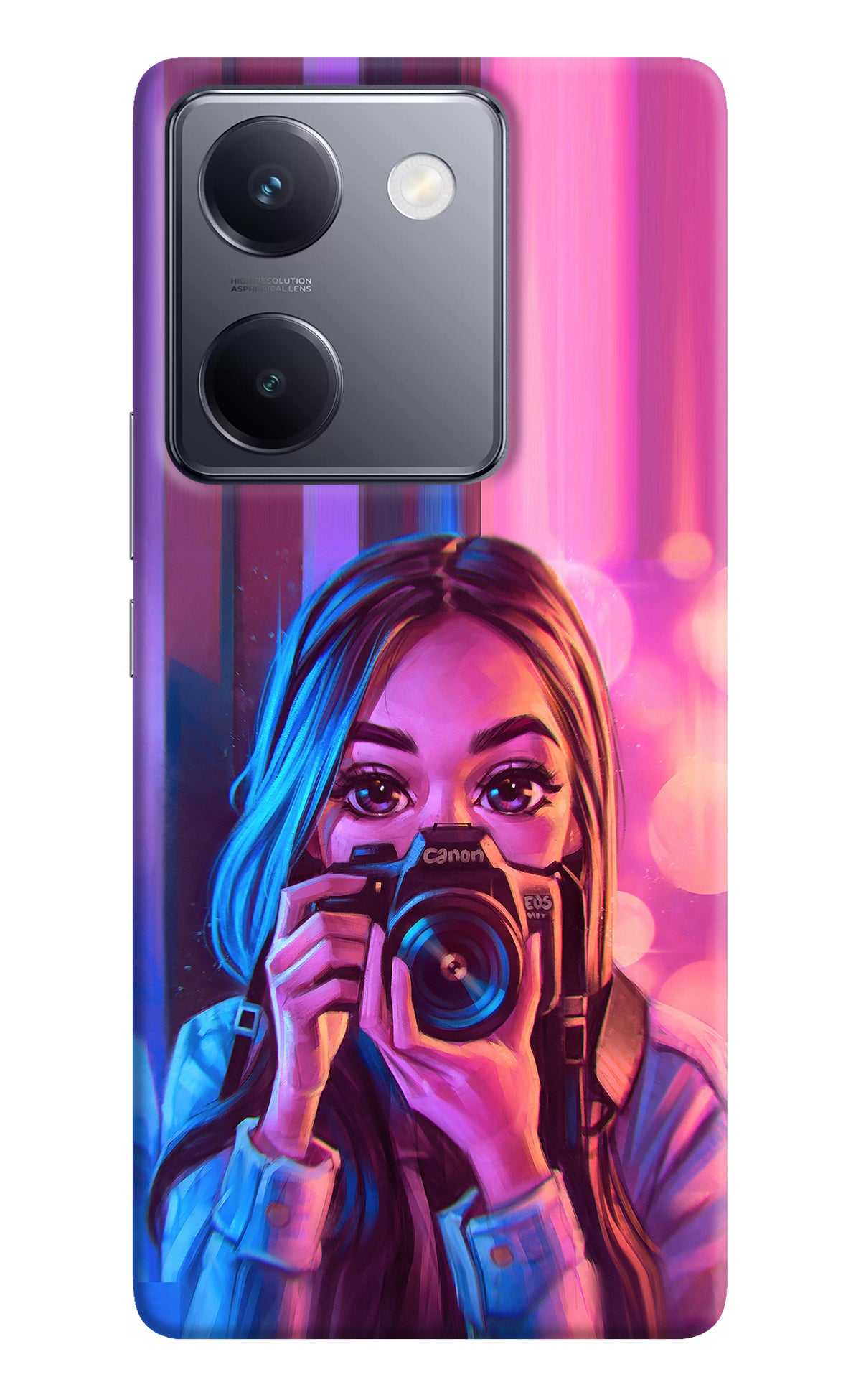 Girl Photographer Vivo Y200 Pro Back Cover