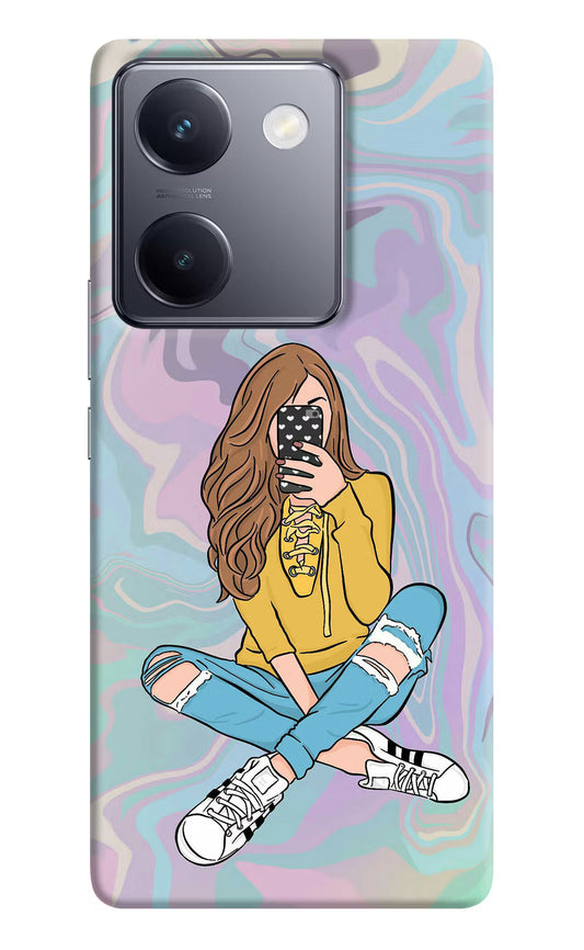 Selfie Girl Vivo Y200 Pro Hard Case Back Cover by Casekaro