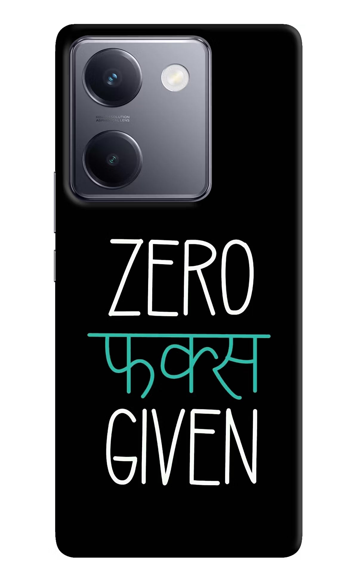 Zero Fucks Given Vivo Y200 Pro Hard Case Back Cover by Casekaro