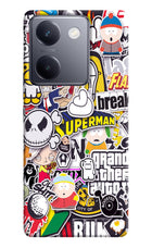 Sticker Bomb Vivo Y200 Pro Hard Case Back Cover by Casekaro