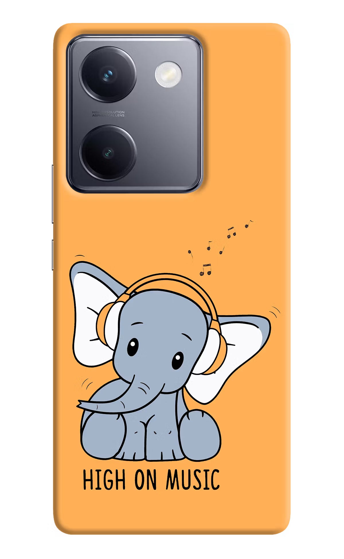 High On Music Vivo Y200 Pro Hard Case Back Cover by Casekaro