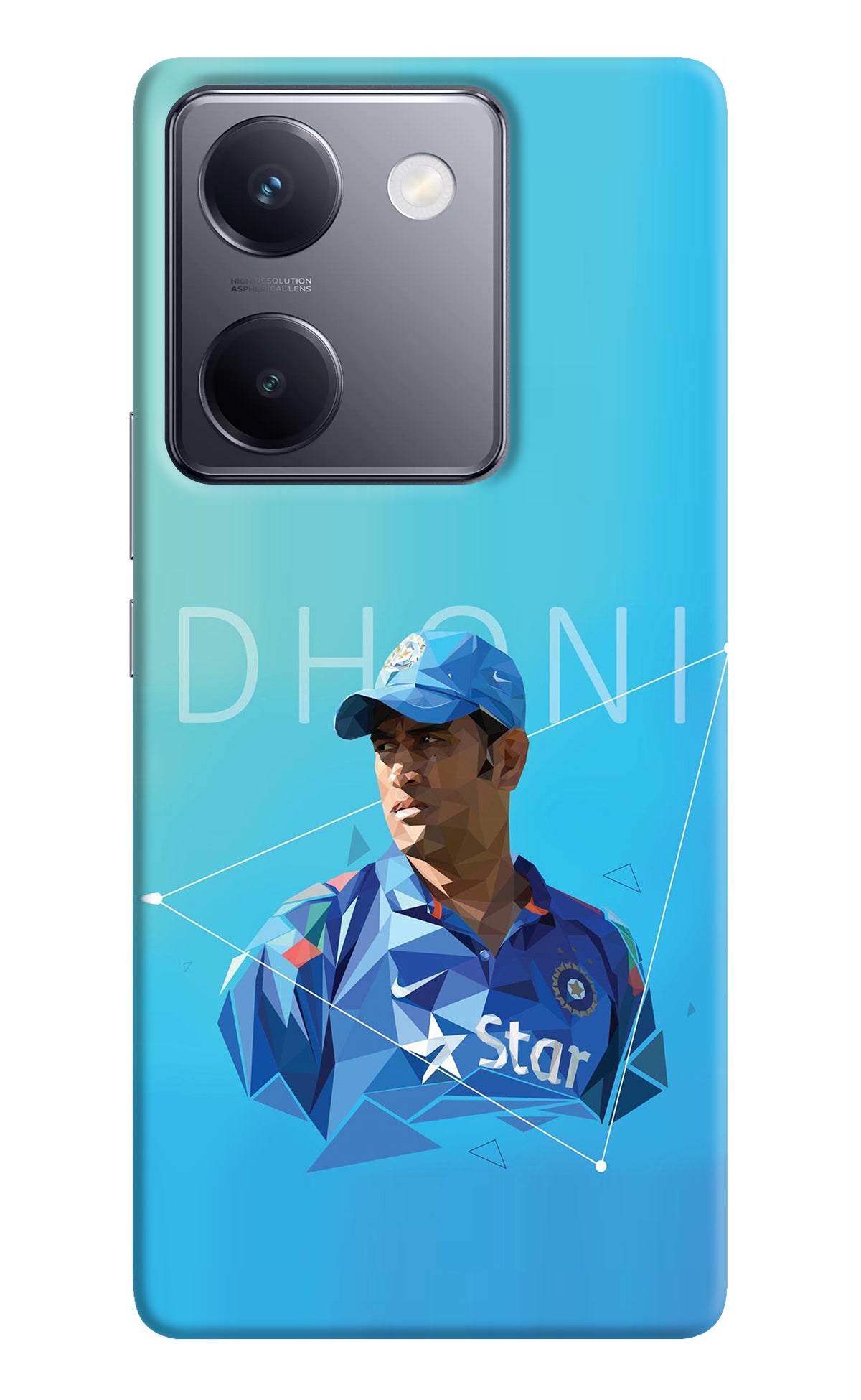 Dhoni Artwork Vivo Y200 Pro Back Cover