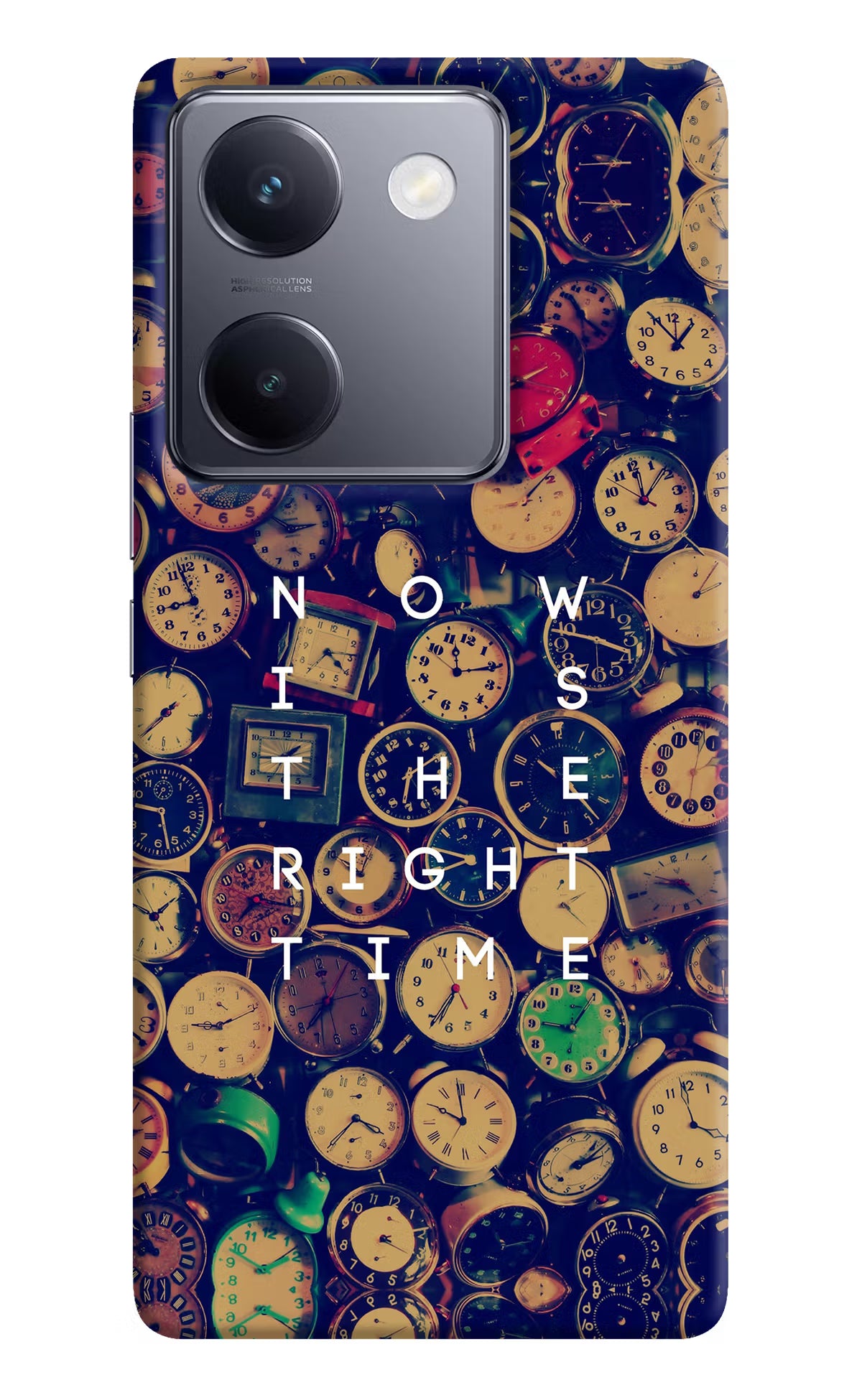 Now is the Right Time Quote Vivo Y200 Pro Hard Case Back Cover by Casekaro